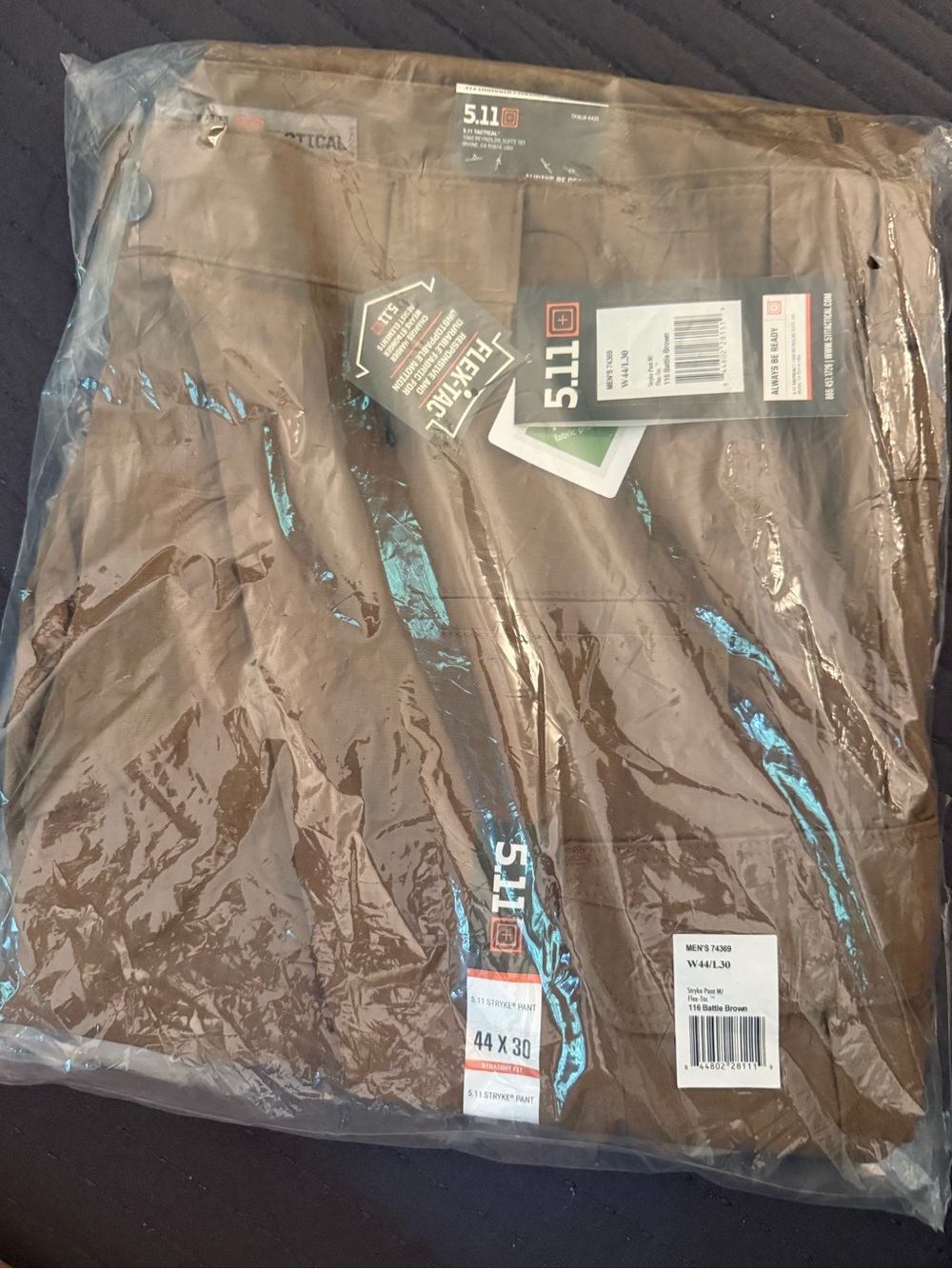 NWT 5.11 Tactical Men Stryke Pant W/ Flex-Tax Battle Brown